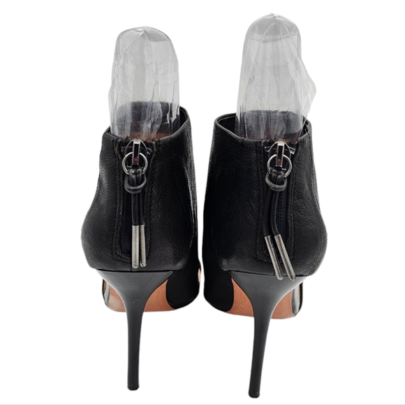 L.a.m.b Theo Swoop Front Black Pointy Heels Ankle Women's Size 6.5 - Picture 6 of 12